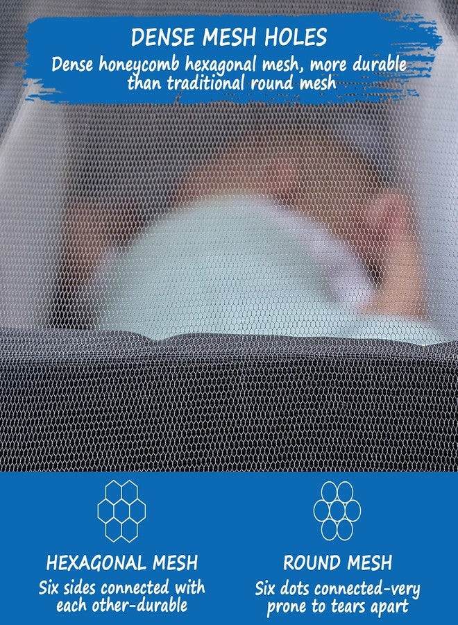 Coldwind Baby Mosquito Net for Stroller, Reusable Bug Net for Stroller, Playards, Pack N Plays and Portable Mini Crib, Portable & Durable Baby Insect Netting, White - Image 4